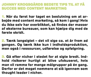 Johnny Krogsgaard content marketing tips Johnny Krogsgaard content marketing tips